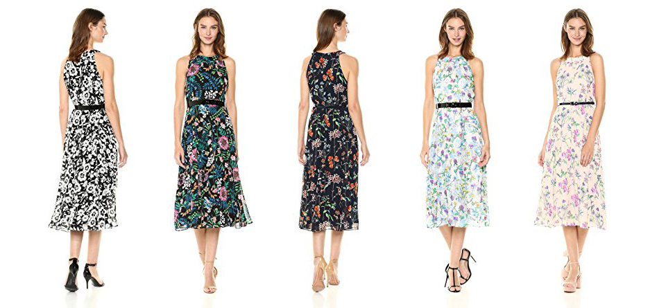 Tommy Hilfiger Coin Toss Chiffon Long Dress<