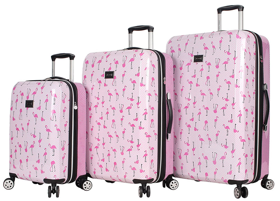Betsey Johnson Luggage Hardside 3 Piece Set 