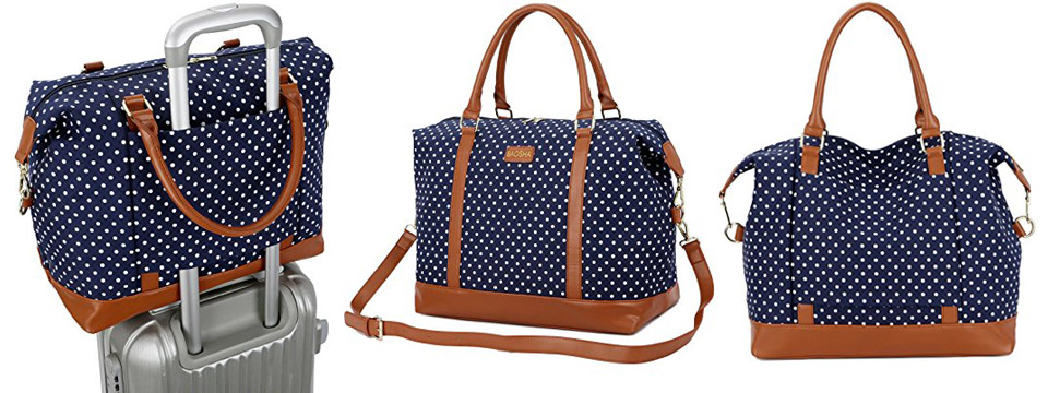 BAOSHA HB-28 Ladies Canvas Travel Weekender Bag