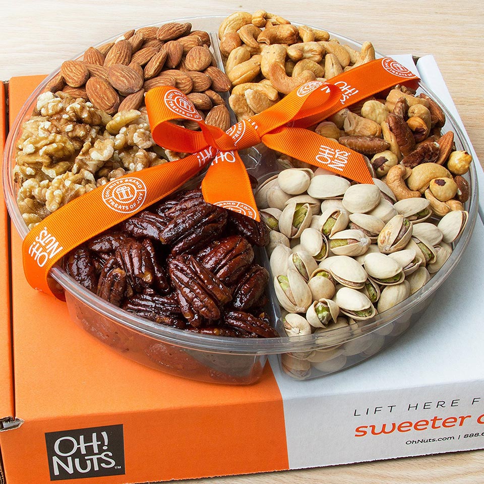 Valentines Day Roasted Nuts Gift Basket